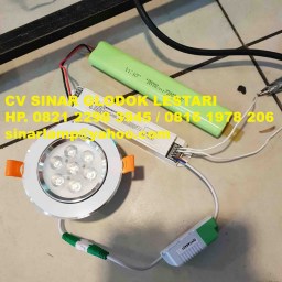 Downlight LED Spot 7 watt + Emergency Battery Pack Lighting